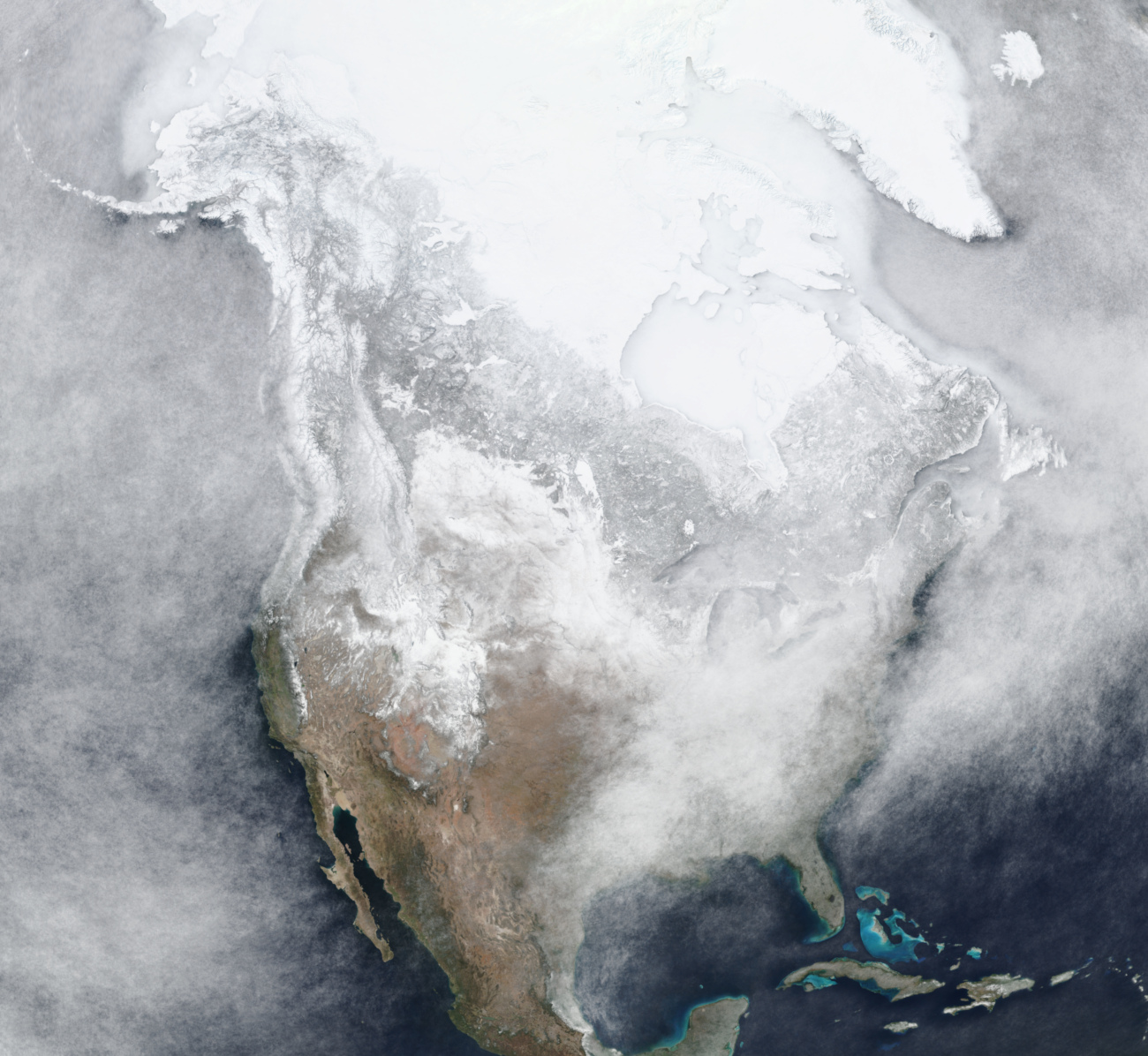 Preview Image of North America Q1 2020 Median Cloud Cover