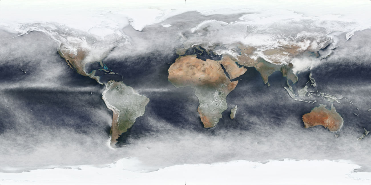 Preview Image of World Q1 2020 Median Cloud Cover