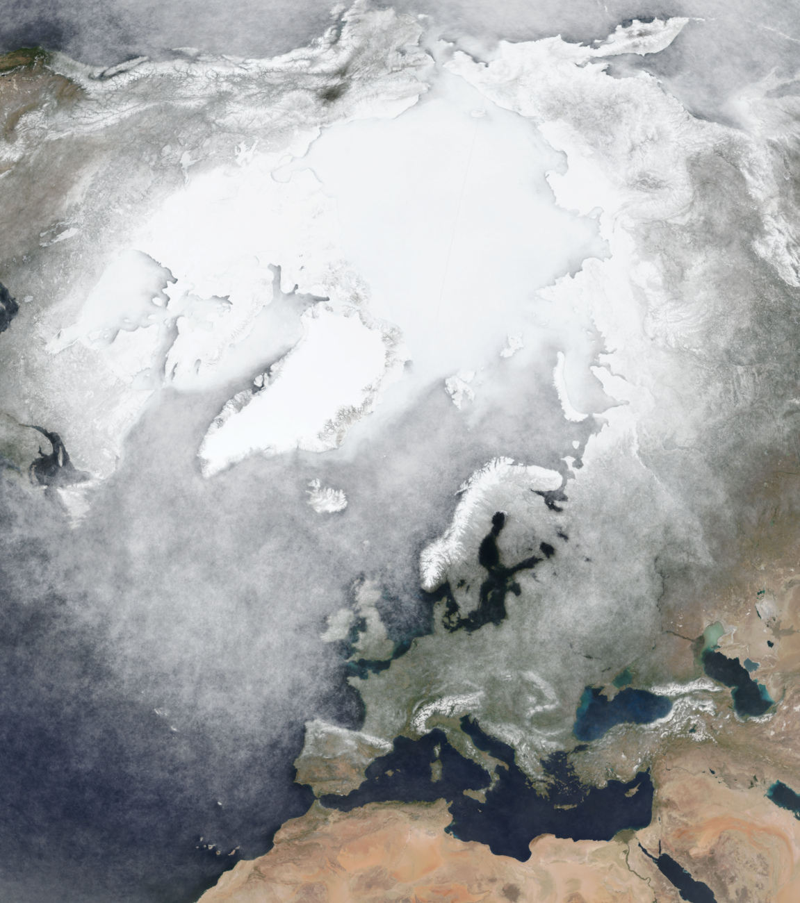 Preview Image of Europe / Arctic Q2 2020 Median Cloud Cover