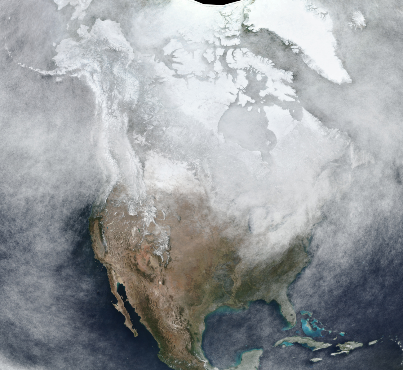 Preview Image of North America Q4 2020 Median Cloud Cover